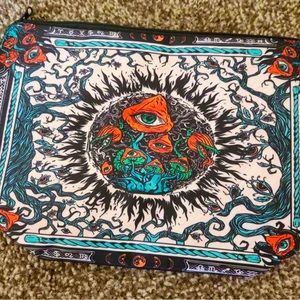 New Eye Mushroom Makeup Bag/ Clutch Purse/ Zip Up Organizer Bag